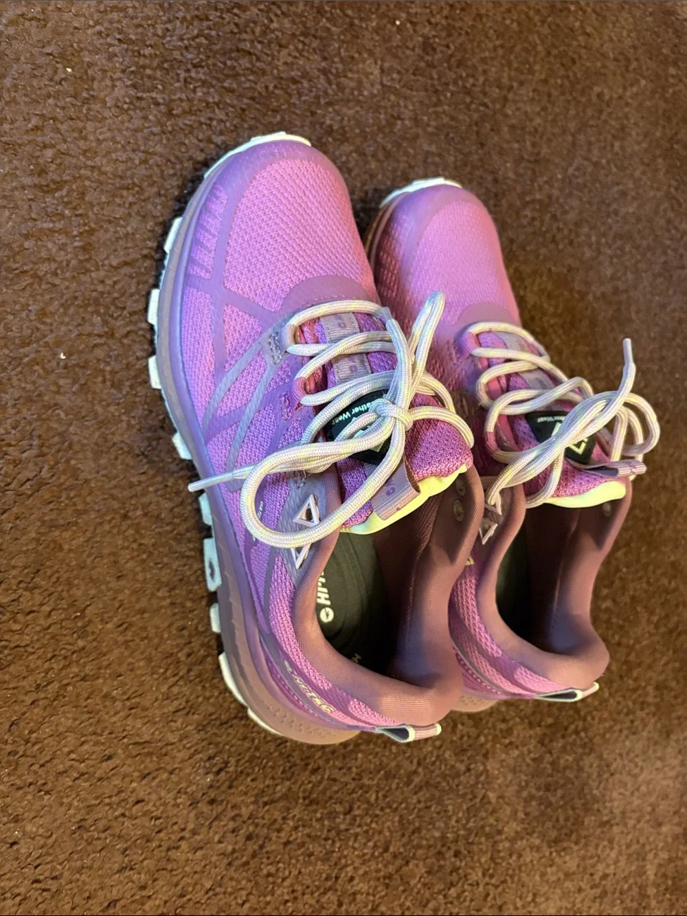 Hi-Tec Pink and White Women's Athletic Shoes